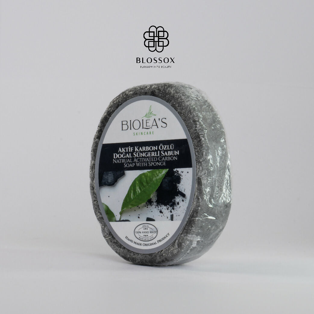 Biolea's Activated Carbon Soap with Sponge