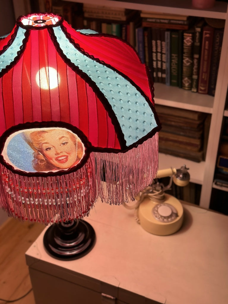 Pin-up lampshade with Gil Elvgren girls