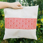 Tatreez Pillow- Palestinian Red
