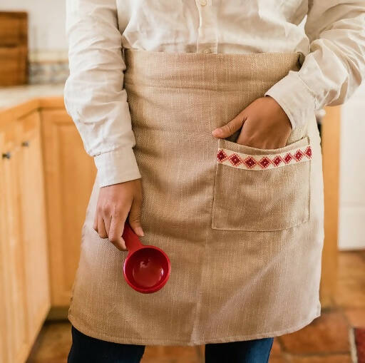 The Cream Tatreez Apron