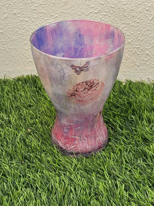 Purple glass vase