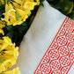 Tatreez Pillow- Palestinian Red
