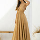 Athens Deep Cut Maxi Dress