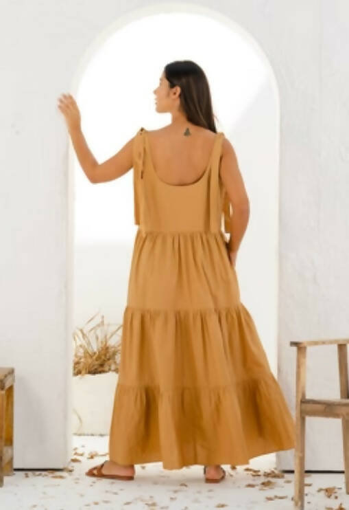 Dubai Oversized Tiered Maxi Dress