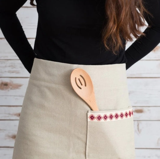 The Cream Tatreez Apron