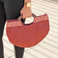 Half Moon Clutch in Red