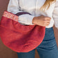 Half Moon Clutch in Red