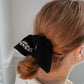 Tatreez Scrunchie in Black