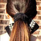 Tatreez Scrunchie in Black