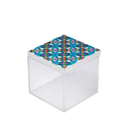 Purple & Blue Oriental Mini Acrylic Box