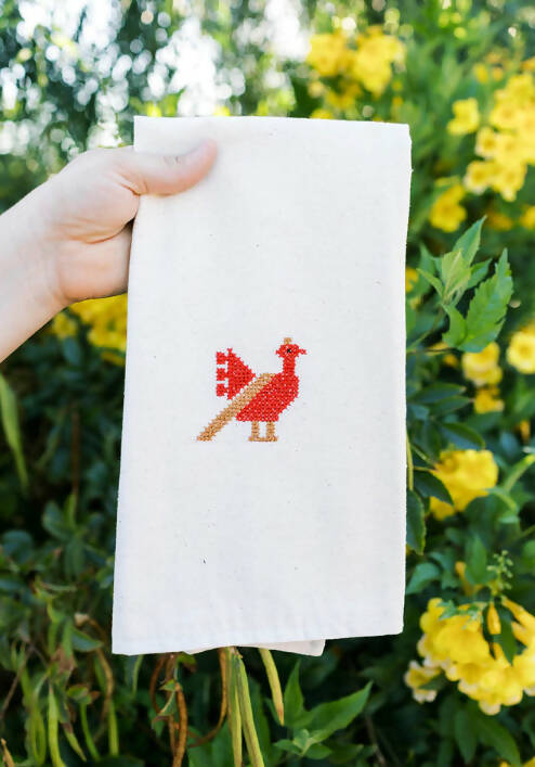 Rooster Tea Towel