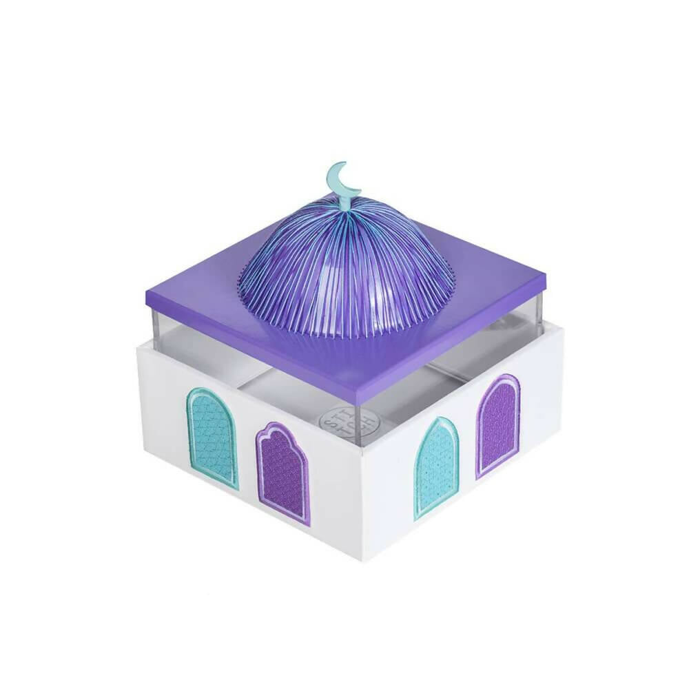 Purple dome with Turquoise purple Embroidered Windows