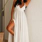 Los Deep Neck Maxi Dress