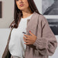 Windbreaker Jacket for Women - Beige