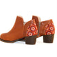 Flowers Ankle Boot - Brown