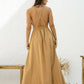 Athens Deep Cut Maxi Dress