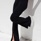 Amsterdam Rib Flare Leg Split Trouser