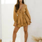 Cannes Long Sleeve Tiered Dress