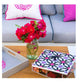 Pink Oriental Acrylic Box With Black Handle