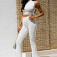 Amsterdam Rib Flare Leg Split Trouser