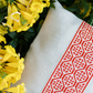 Tatreez Pillow- Palestinian Red