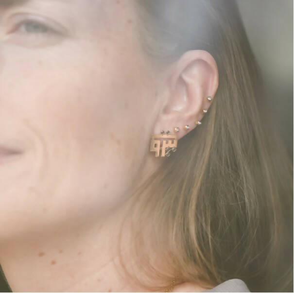 Beirut Earrings with Stones