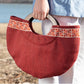 Half Moon Clutch in Red