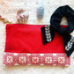 Red Tatreez Pouch