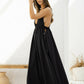 Athens Deep Cut Maxi Dress