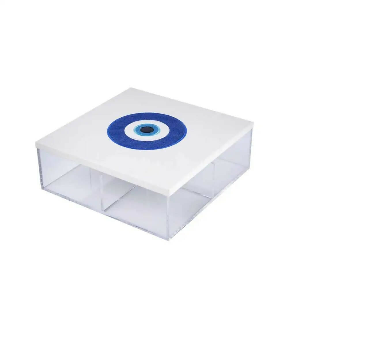 Eye Glitter Leather Acrylic Box