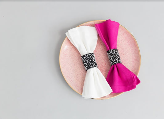 The Black and White Napkin Rings