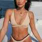 Hana Reversible Sustainable Bikini Bottom: Black & Sand