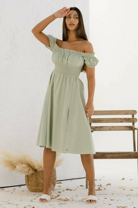 Lisbon Off-Shoulder Dress