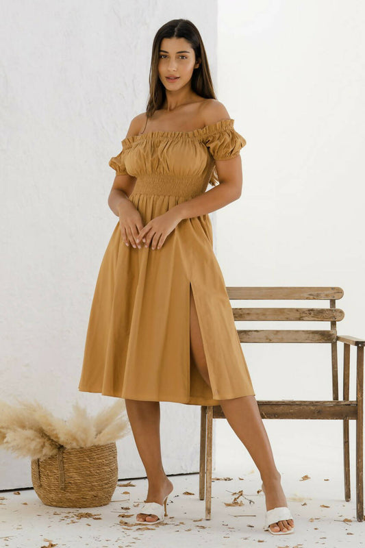 Lisbon Off-Shoulder Dress