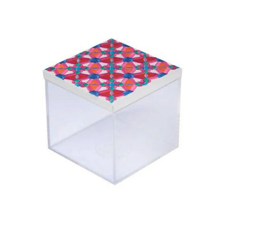 Pink & Blue Oriental Mini Acrylic Box