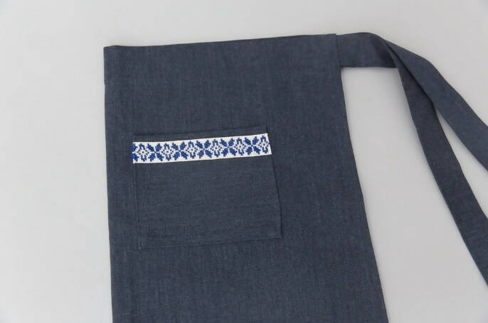 The Blue Tatreez Apron