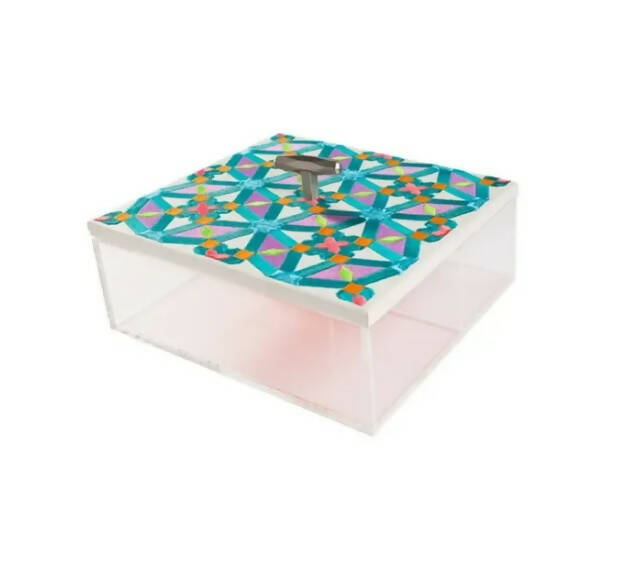 Purple Blue Oriental Acrylic Box