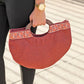 Half Moon Clutch in Red