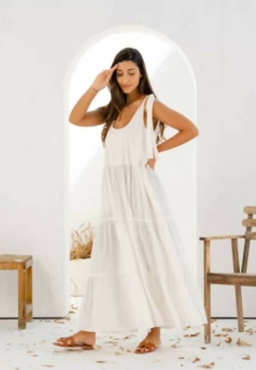 Dubai Oversized Tiered Maxi Dress