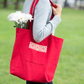Fabric Market Tote - Red