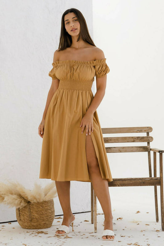 Lisbon Off-Shoulder Dress