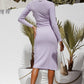 London High Neck Rib Dress