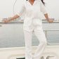 Tahiti Sustainable Crinkle Trouser