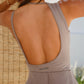 Provence Backless Cutaway Rib Bodysuit