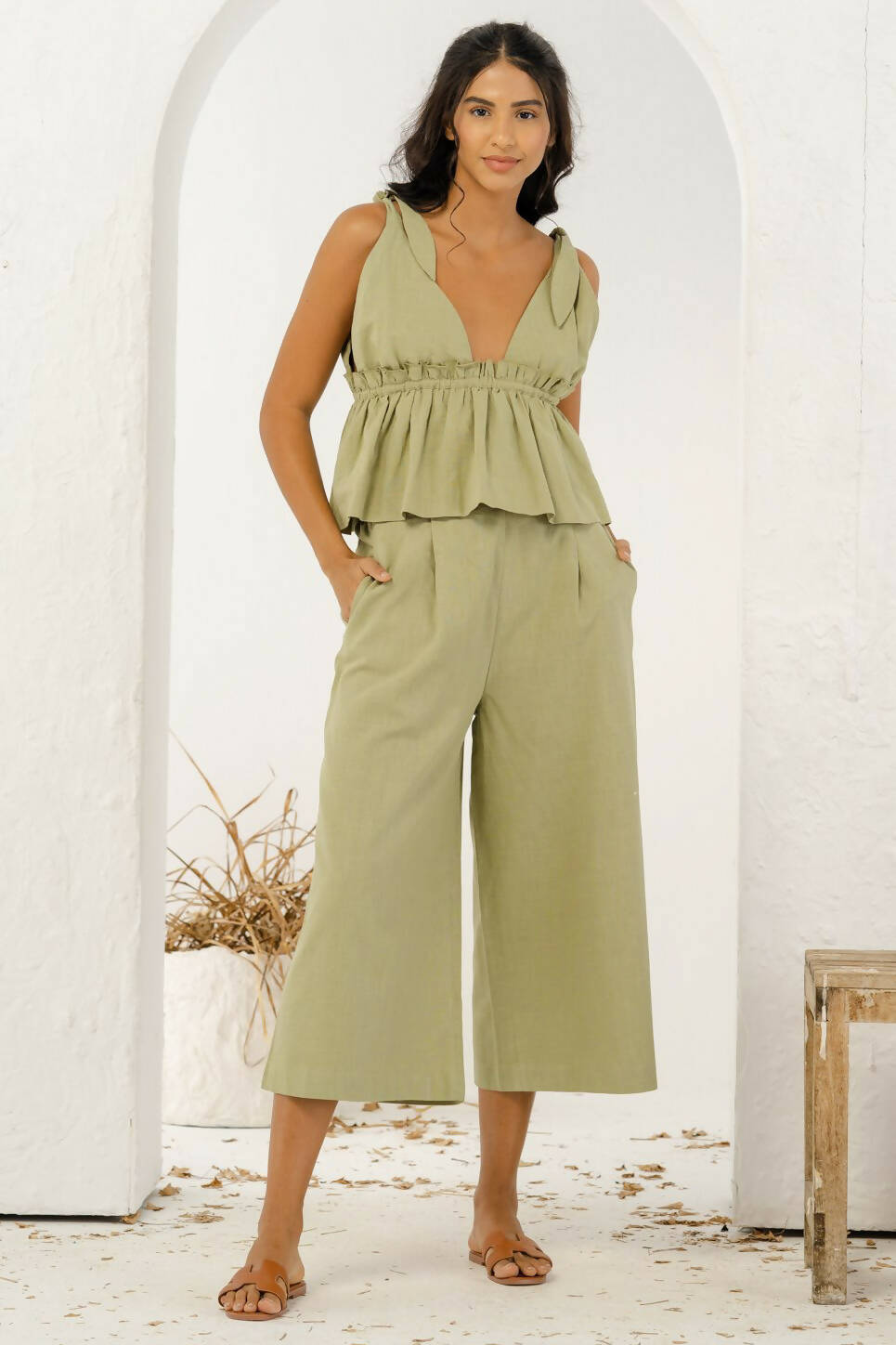 St Tropez Wide Leg Trouser