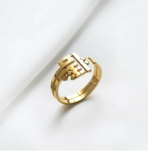 Silver gold plated Beirut Ring