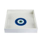 White Eye Glitter Leather Trays