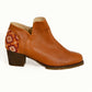 Flowers Ankle Boot - Brown