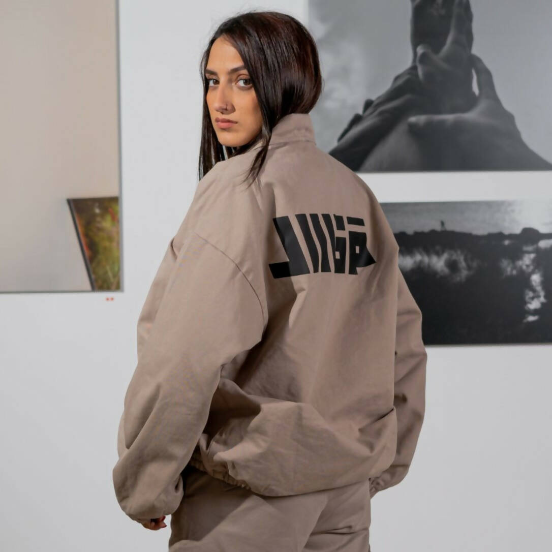 Windbreaker Jacket for Women - Beige