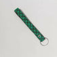The Teal Leather Key Fob